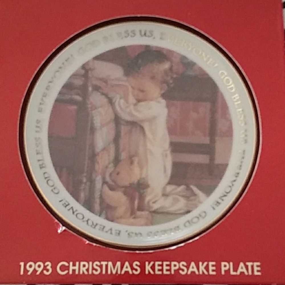 1993 CHRISTMAS KEEPSAKE PLATE